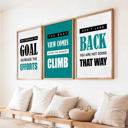 Motivational    Wall  Art  Paintings for Living Room - Wall Poster With frames
