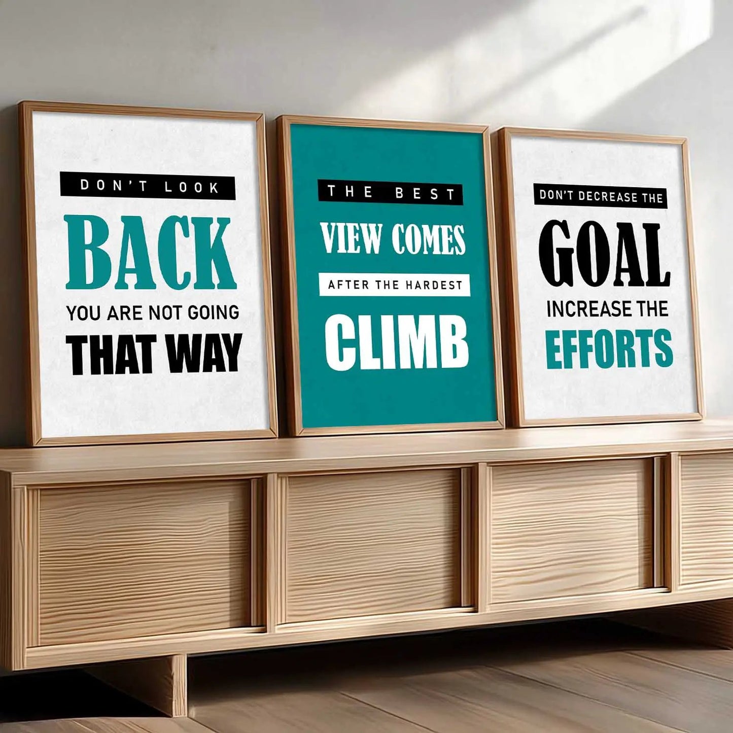 Motivational    Wall  Art  Paintings for Living Room - Wall Poster With frames