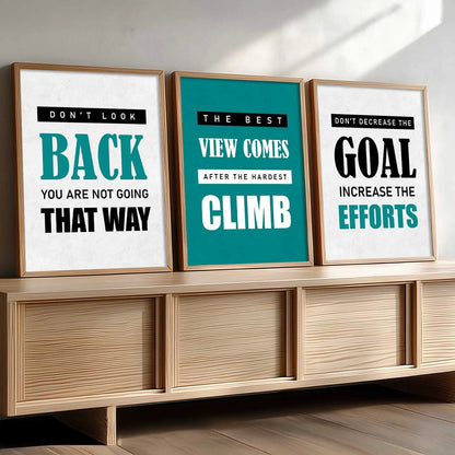 Motivational    Wall  Art  Paintings for Living Room - Wall Poster With frames