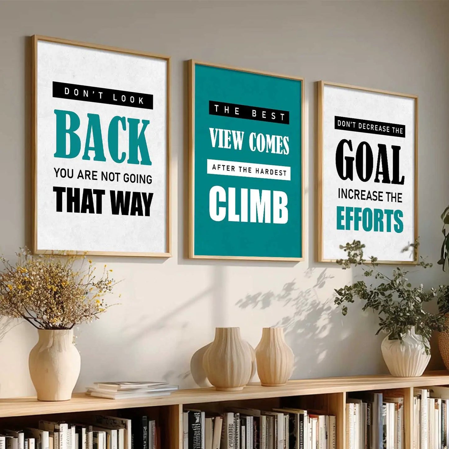 Motivational    Wall  Art  Paintings for Living Room - Wall Poster With frames