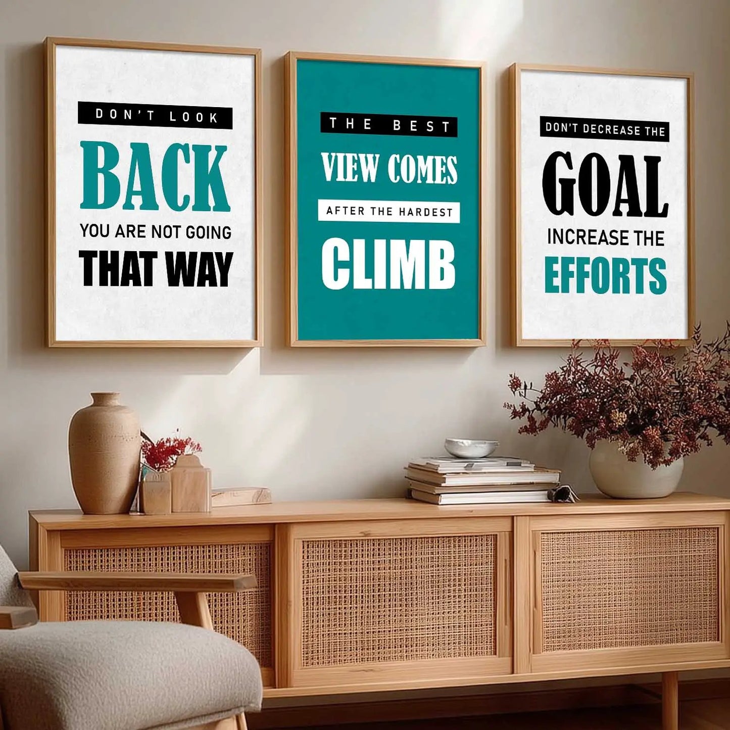 Motivational    Wall  Art  Paintings for Living Room - Wall Poster With frames