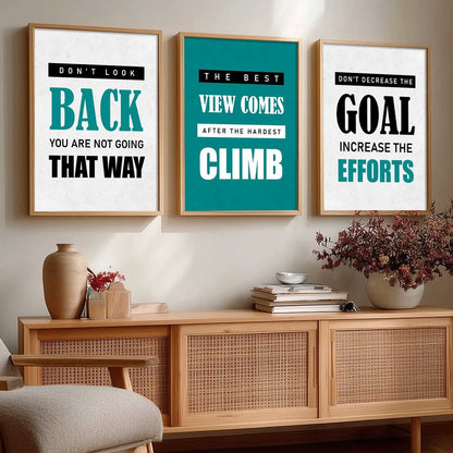 Motivational    Wall  Art  Paintings for Living Room - Wall Poster With frames