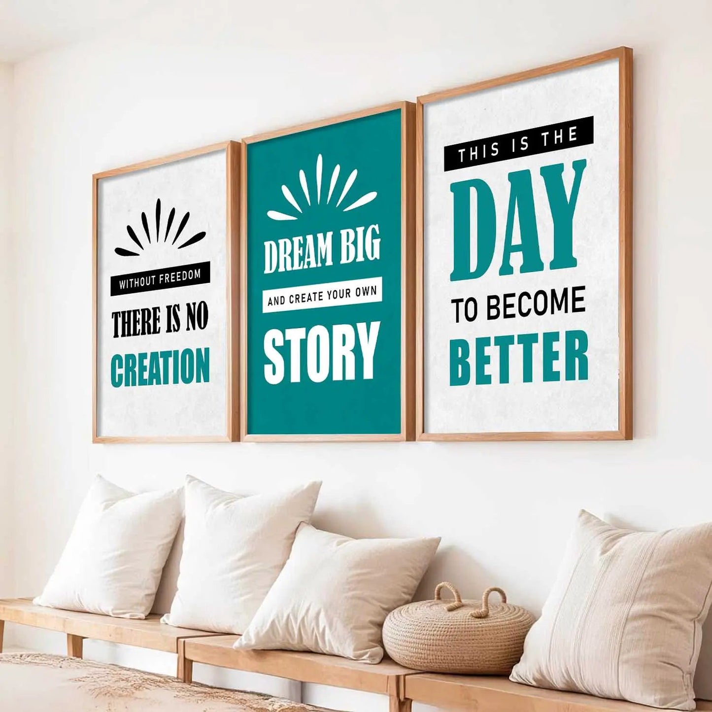 Motivational  Wall  Art  Paintings for Living Room - Wall Poster With frames