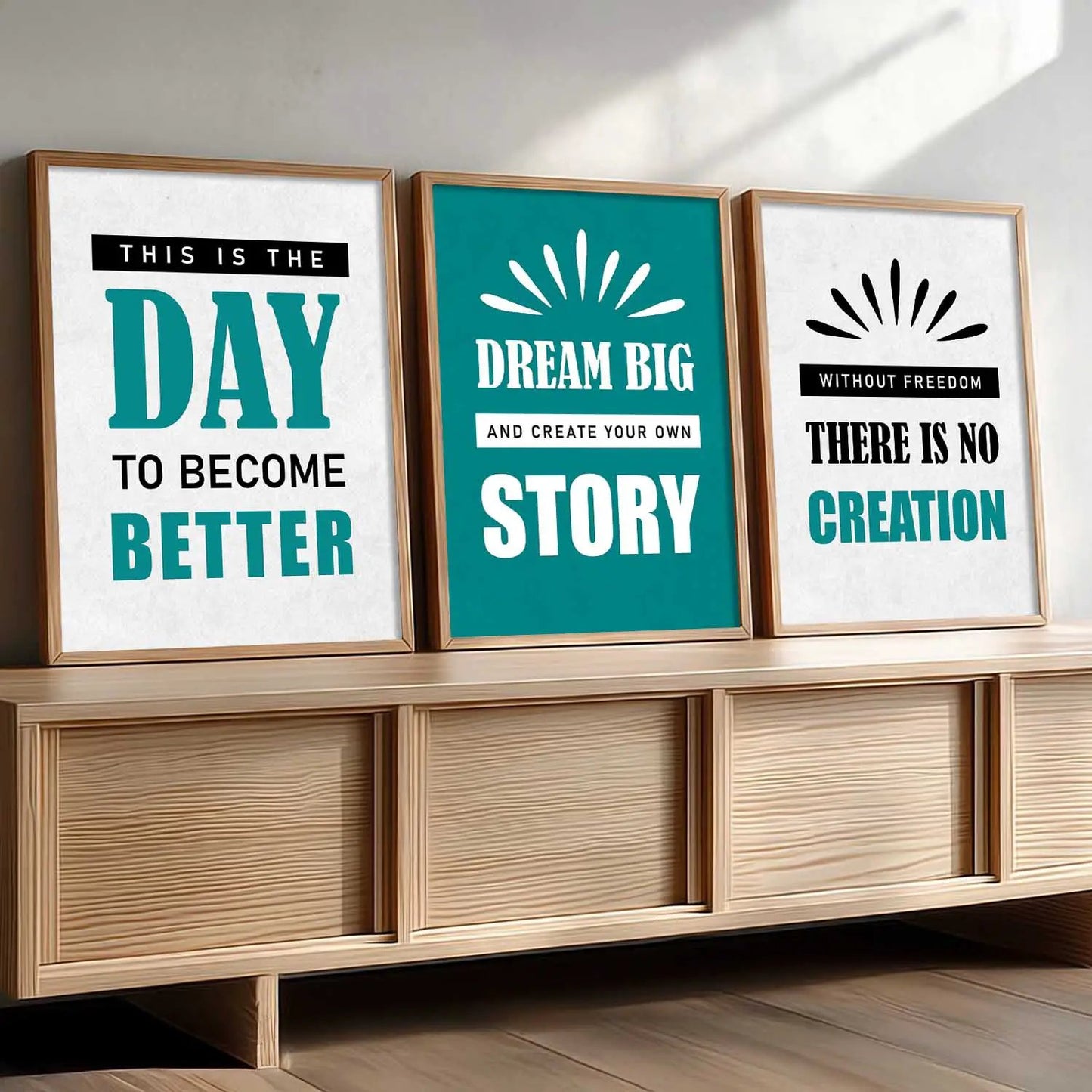 Motivational  Wall  Art  Paintings for Living Room - Wall Poster With frames