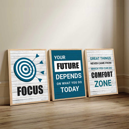 Motivational   Wall Art Paintings for Living Room - Wall Poster With frames