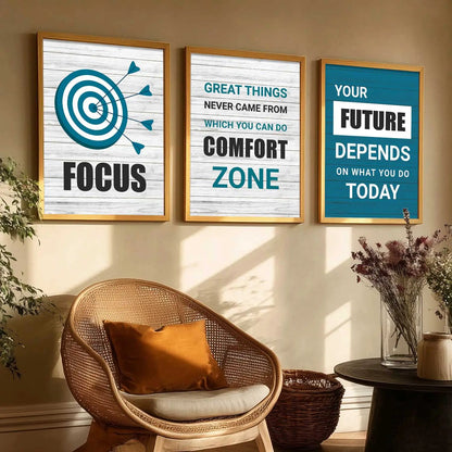 Motivational Wall Art Paintings for Living Room - Wall Poster With frames by Kotart store