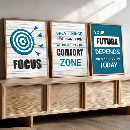 Motivational Wall Art Paintings for Living Room - Wall Poster With frames by Kotart store