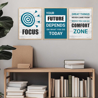 Motivational   Wall Art Paintings for Living Room - Wall Poster With frames