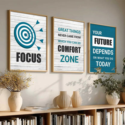Motivational Wall Art Paintings for Living Room - Wall Poster With frames by Kotart store