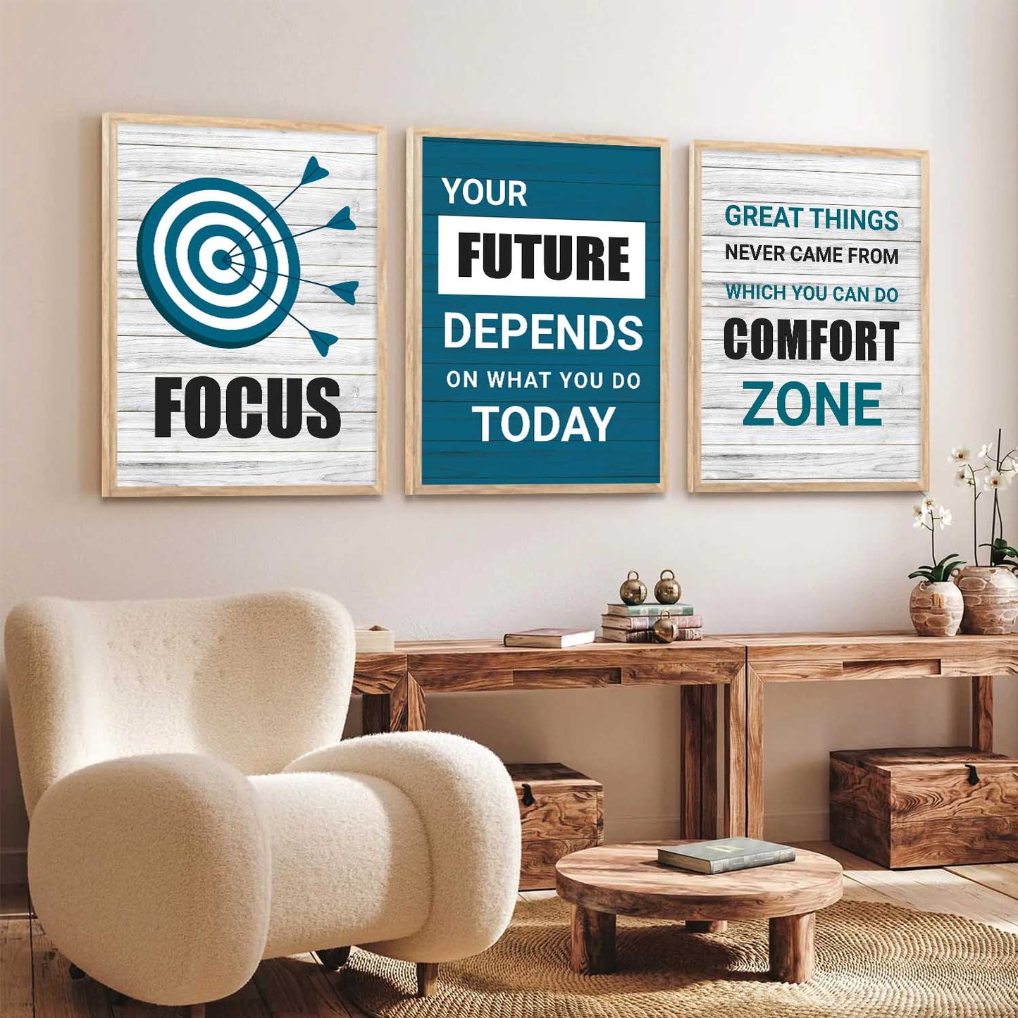 Motivational   Wall Art Paintings for Living Room - Wall Poster With frames