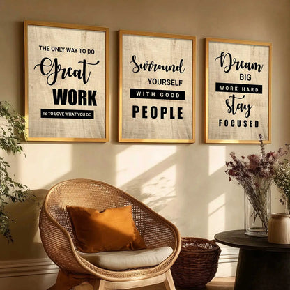 Motivational Wall Art Paintings for Living Room - Wall Poster With frames by Kotart store