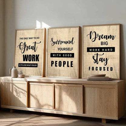 Motivational Wall Art Paintings for Living Room - Wall Poster With frames by Kotart store