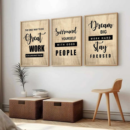 Motivational Wall Art Paintings for Living Room - Wall Poster With frames by Kotart store