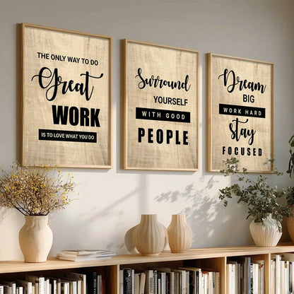 Motivational Wall Art Paintings for Living Room - Wall Poster With frames by Kotart store