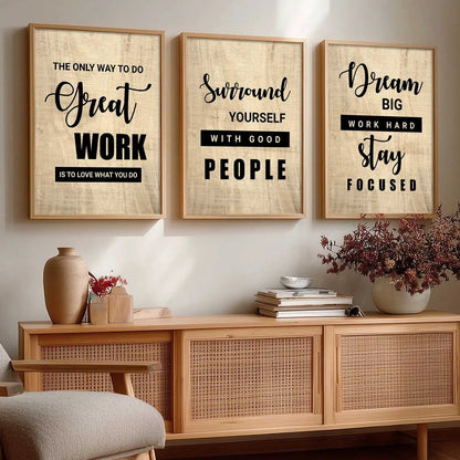 Motivational Wall Art Paintings for Living Room - Wall Poster With frames by Kotart store