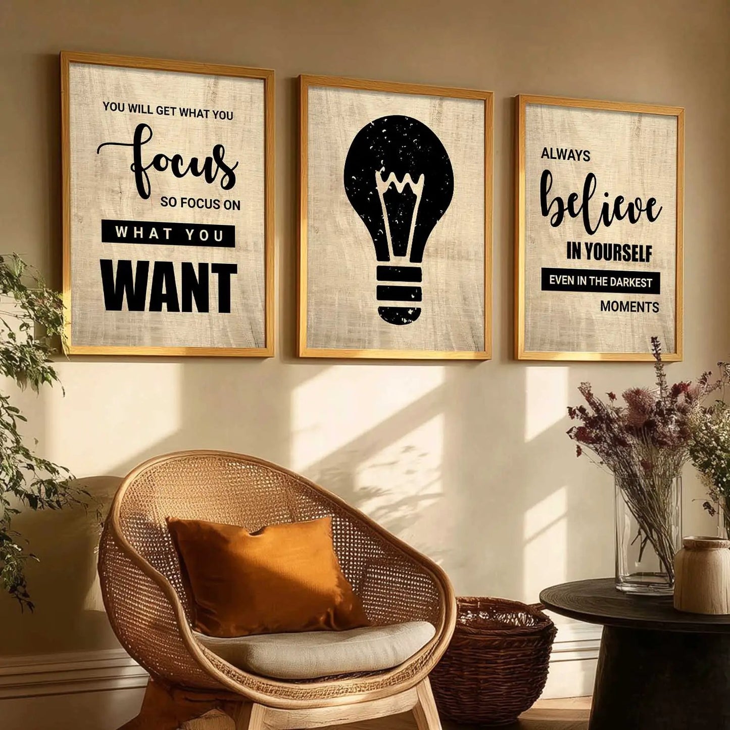 Motivational Wall Art Paintings for Living Room - Wall Poster With frames by Kotart store