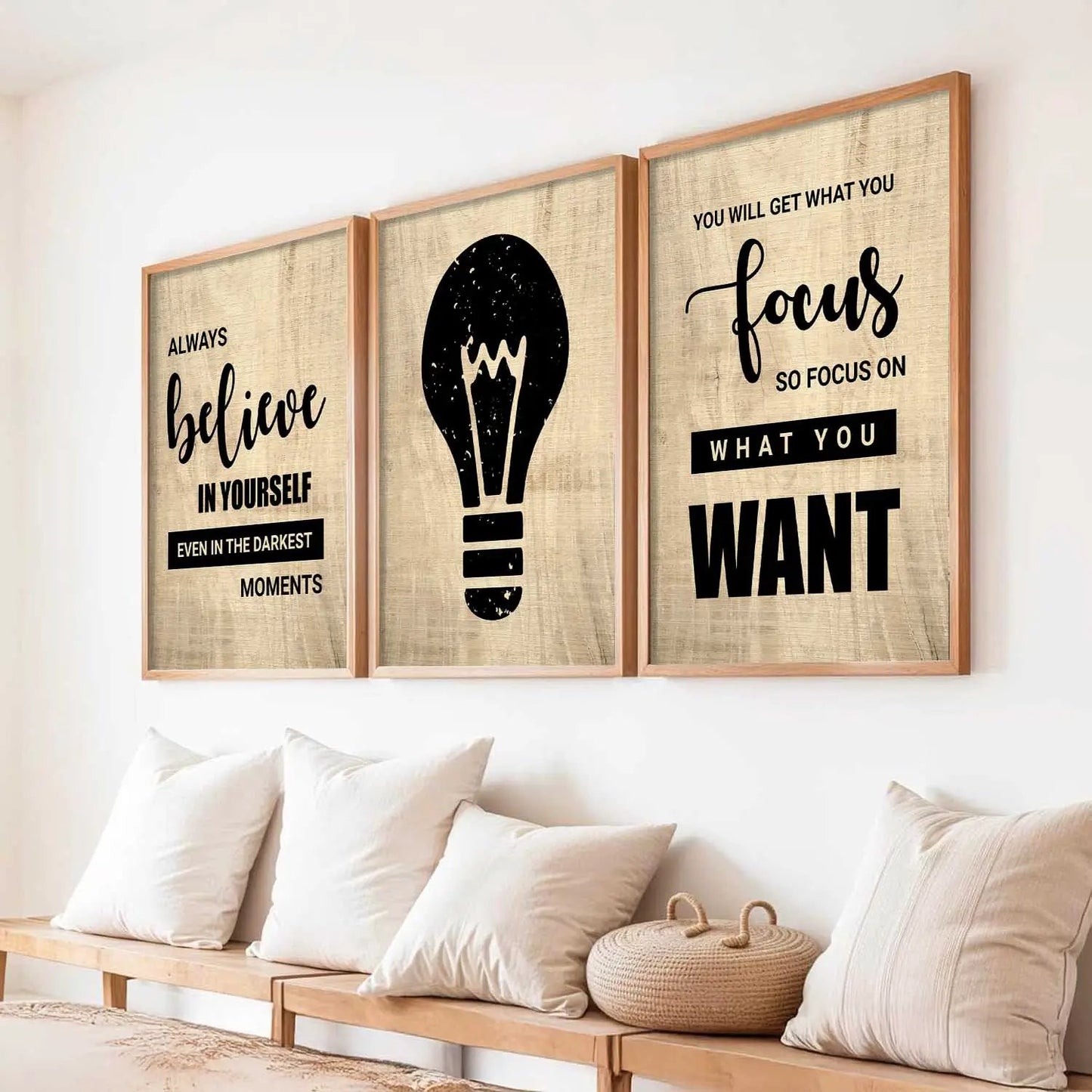 Motivational Wall Art Paintings for Living Room - Wall Poster With frames by Kotart store