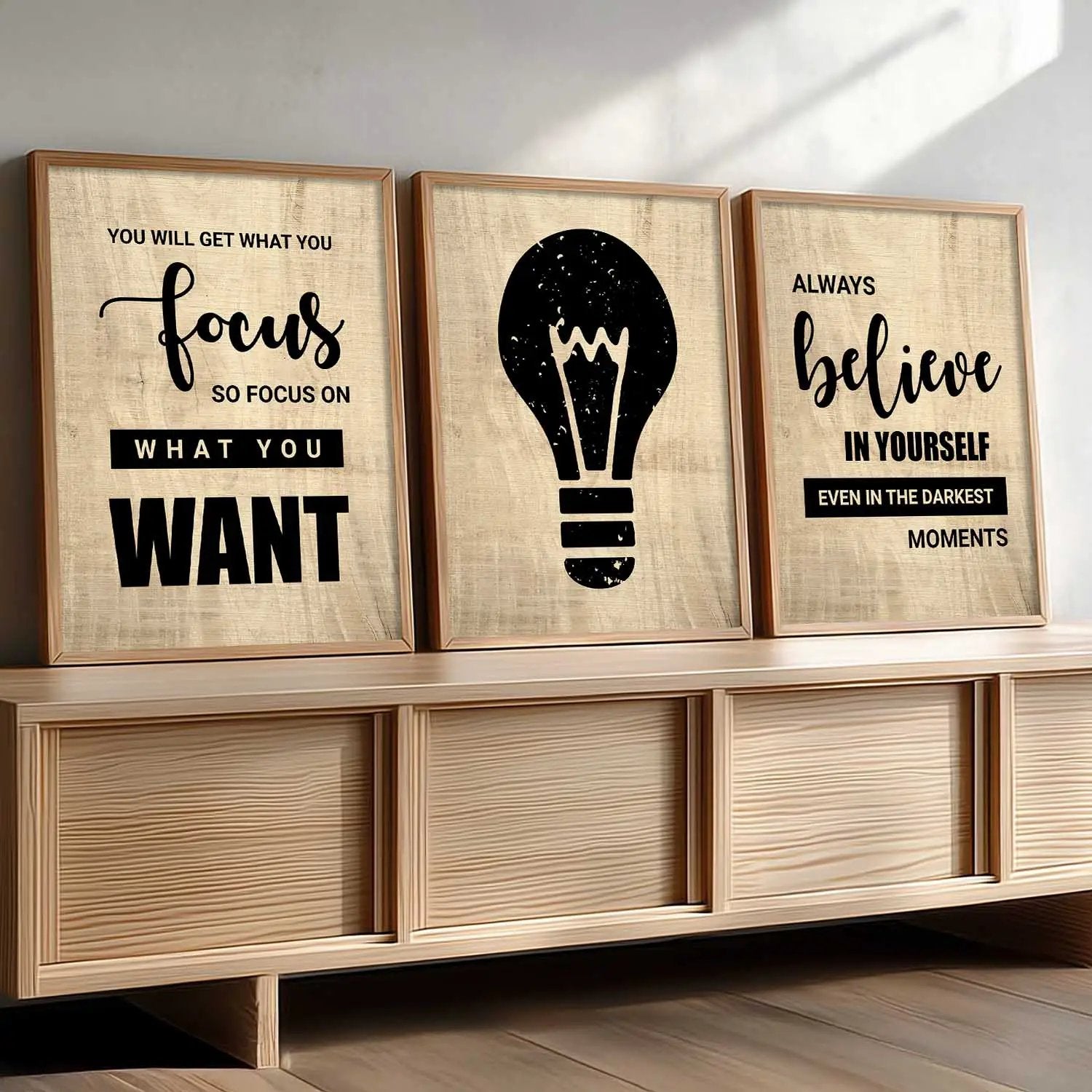 Motivational Wall Art Paintings for Living Room - Wall Poster With frames by Kotart store