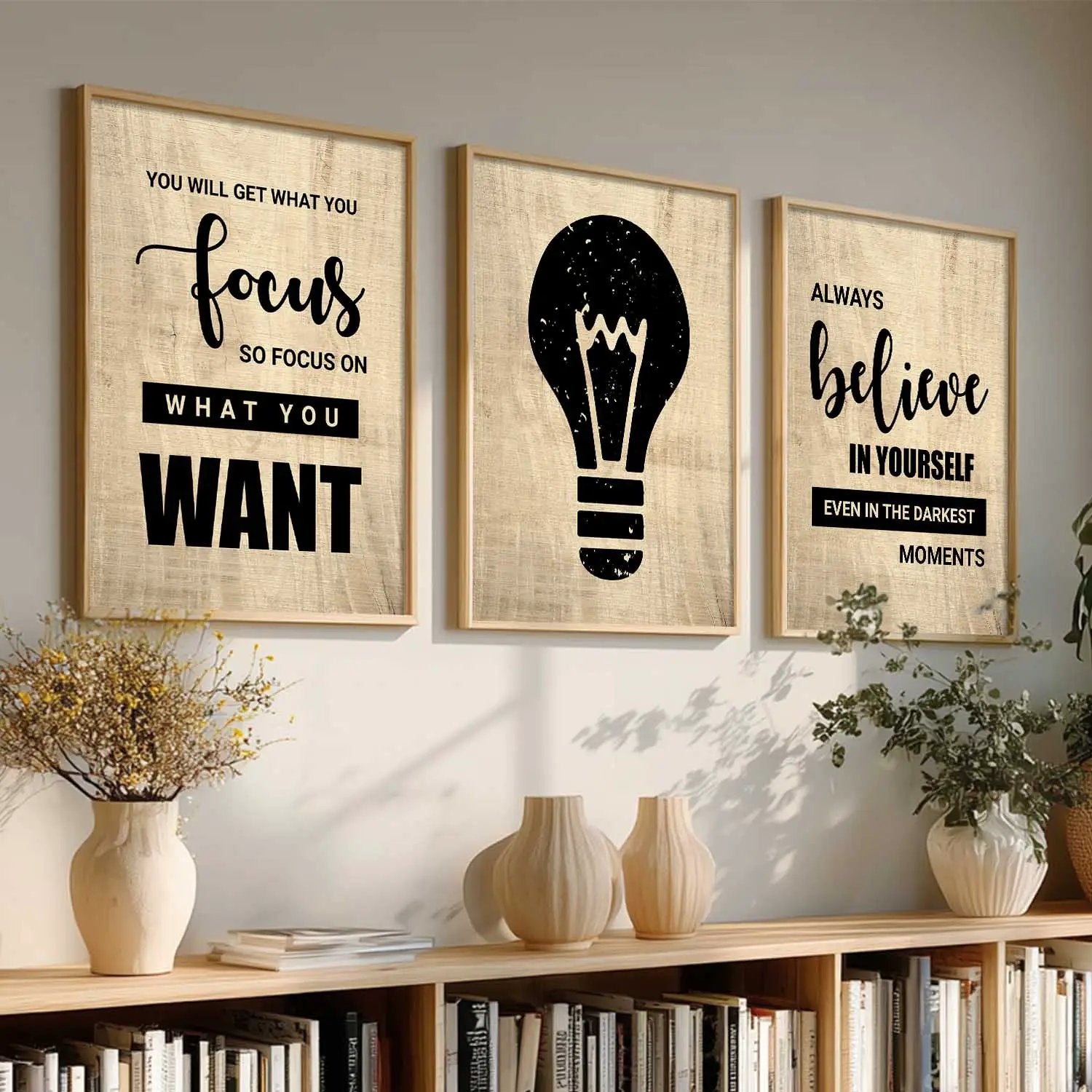 Motivational Wall Art Paintings for Living Room - Wall Poster With frames by Kotart store