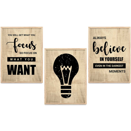Motivational  Wall  Art Paintings for Living Room - Wall Poster With frames