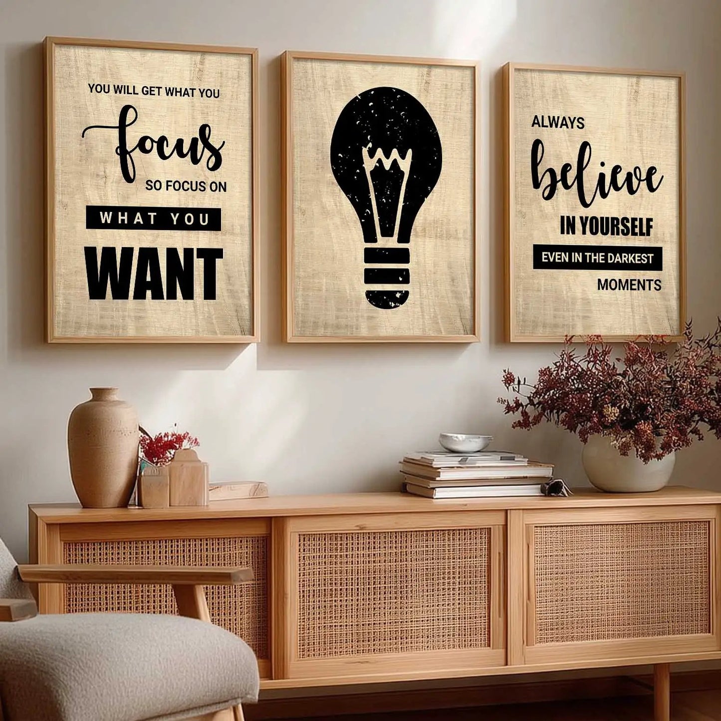 Motivational Wall Art Paintings for Living Room - Wall Poster With frames by Kotart store