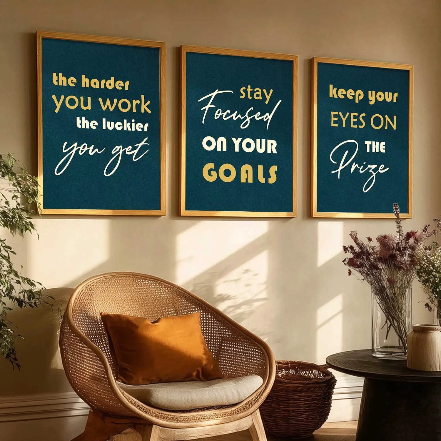 Motivational Wall Art Paintings for Living Room - Wall Poster With frames by Kotart store