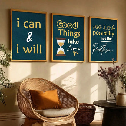 Motivational   Wall  Art  Paintings for Living Room - Wall Poster With frames