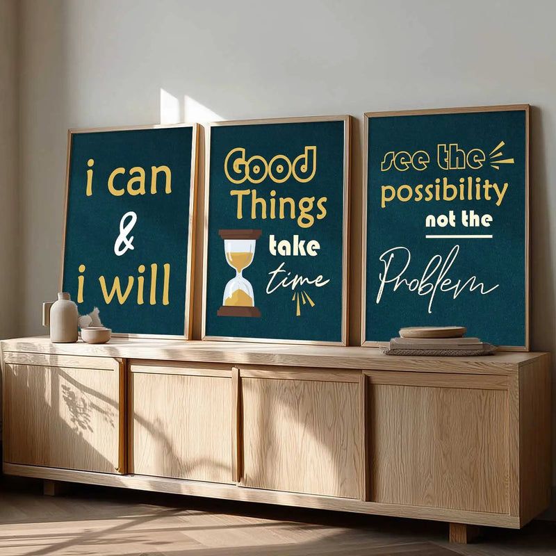 Motivational   Wall  Art  Paintings for Living Room - Wall Poster With frames