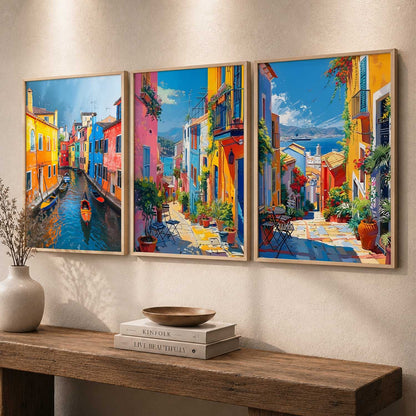 City  Wall  Art Paintings for Living Room - Wall Poster With frames