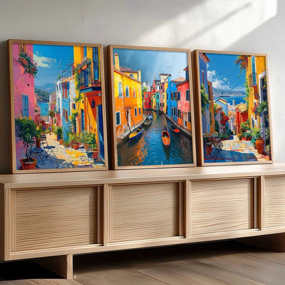 City  Wall  Art Paintings for Living Room - Wall Poster With frames