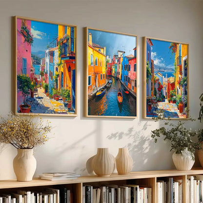 City  Wall  Art Paintings for Living Room - Wall Poster With frames