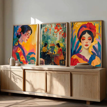 Modern  Wall  Art  Paintings for Living Room - Wall Poster With frames