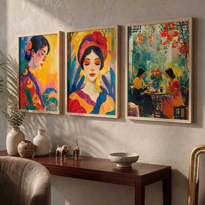 Modern  Wall  Art  Paintings for Living Room - Wall Poster With frames