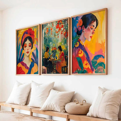 Modern  Wall  Art  Paintings for Living Room - Wall Poster With frames