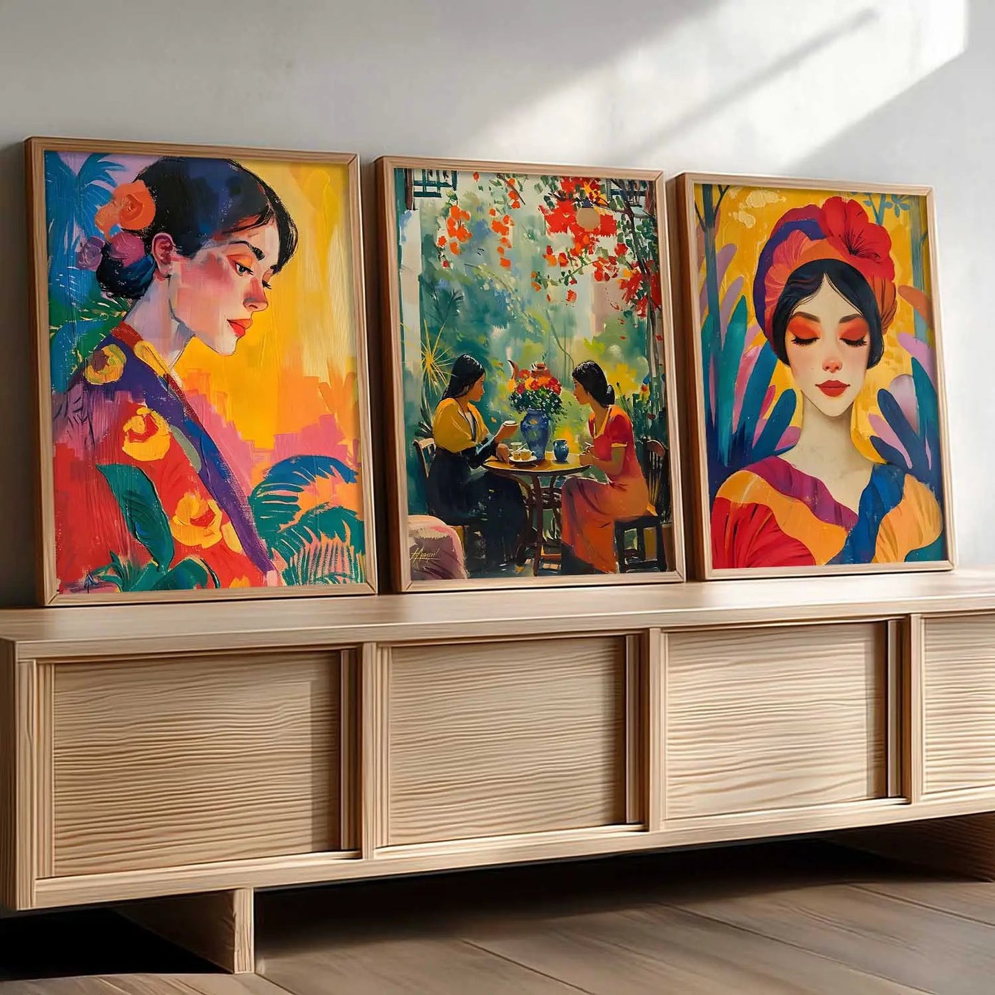 Modern  Wall  Art  Paintings for Living Room - Wall Poster With frames