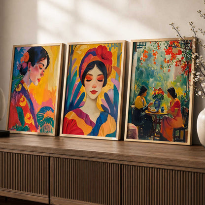 Modern  Wall  Art  Paintings for Living Room - Wall Poster With frames