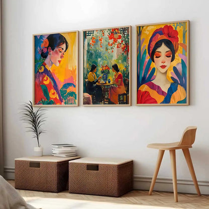 Modern  Wall  Art  Paintings for Living Room - Wall Poster With frames