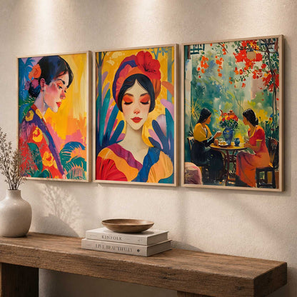Modern  Wall  Art  Paintings for Living Room - Wall Poster With frames