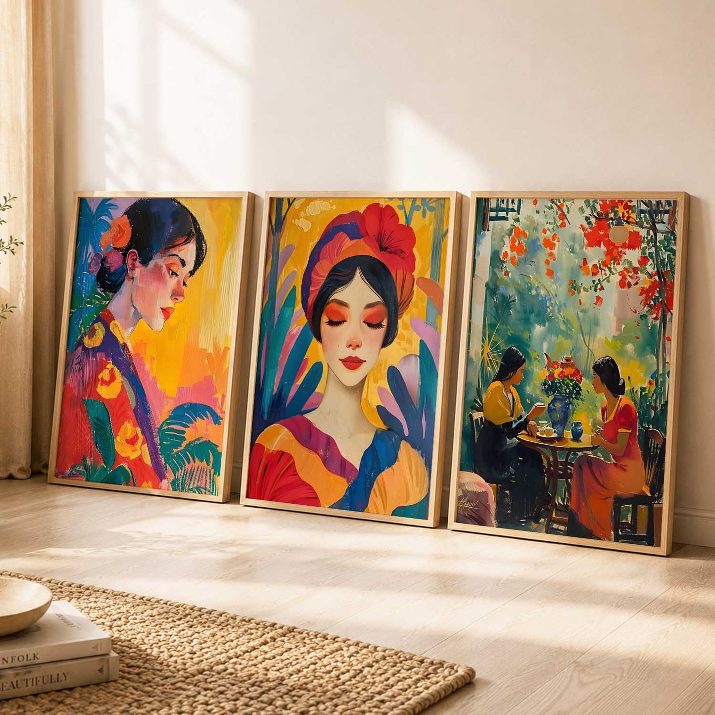 Modern  Wall  Art  Paintings for Living Room - Wall Poster With frames