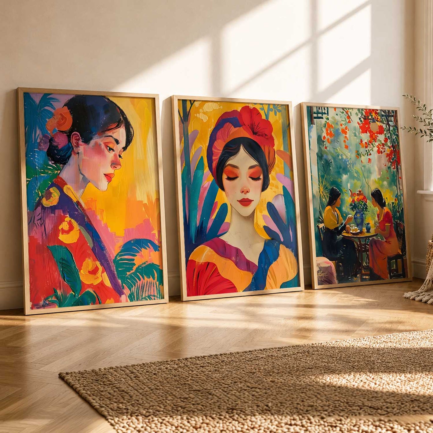 Modern  Wall  Art  Paintings for Living Room - Wall Poster With frames