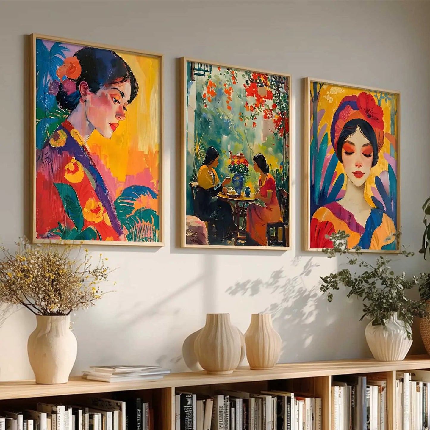 Modern  Wall  Art  Paintings for Living Room - Wall Poster With frames