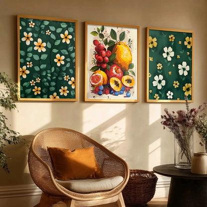 Floral   Wall  Art  Paintings for Living Room - Wall Poster With frames
