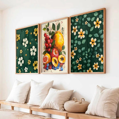 Floral   Wall  Art  Paintings for Living Room - Wall Poster With frames
