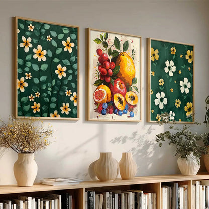 Floral   Wall  Art  Paintings for Living Room - Wall Poster With frames