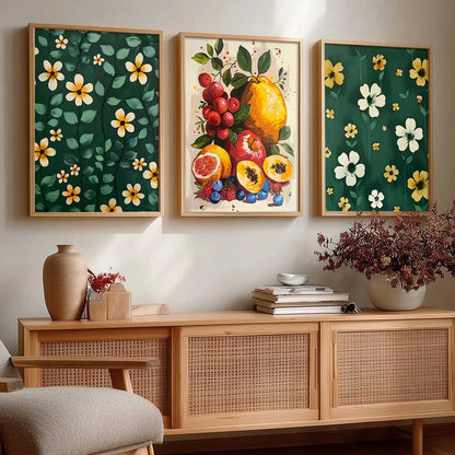 Floral   Wall  Art  Paintings for Living Room - Wall Poster With frames