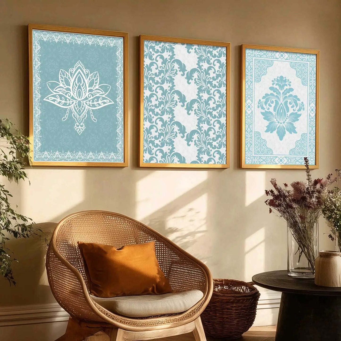 Traditional  Wall  Art  Paintings for Living Room - Wall Poster With frames