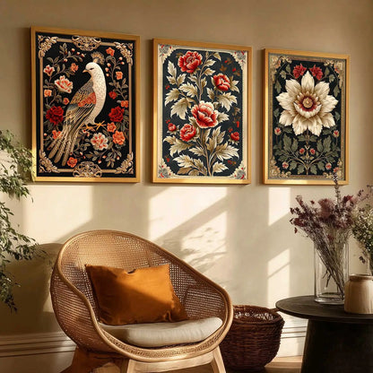 Floral Wall  Art  Paintings for Living Room - Wall Poster With frames