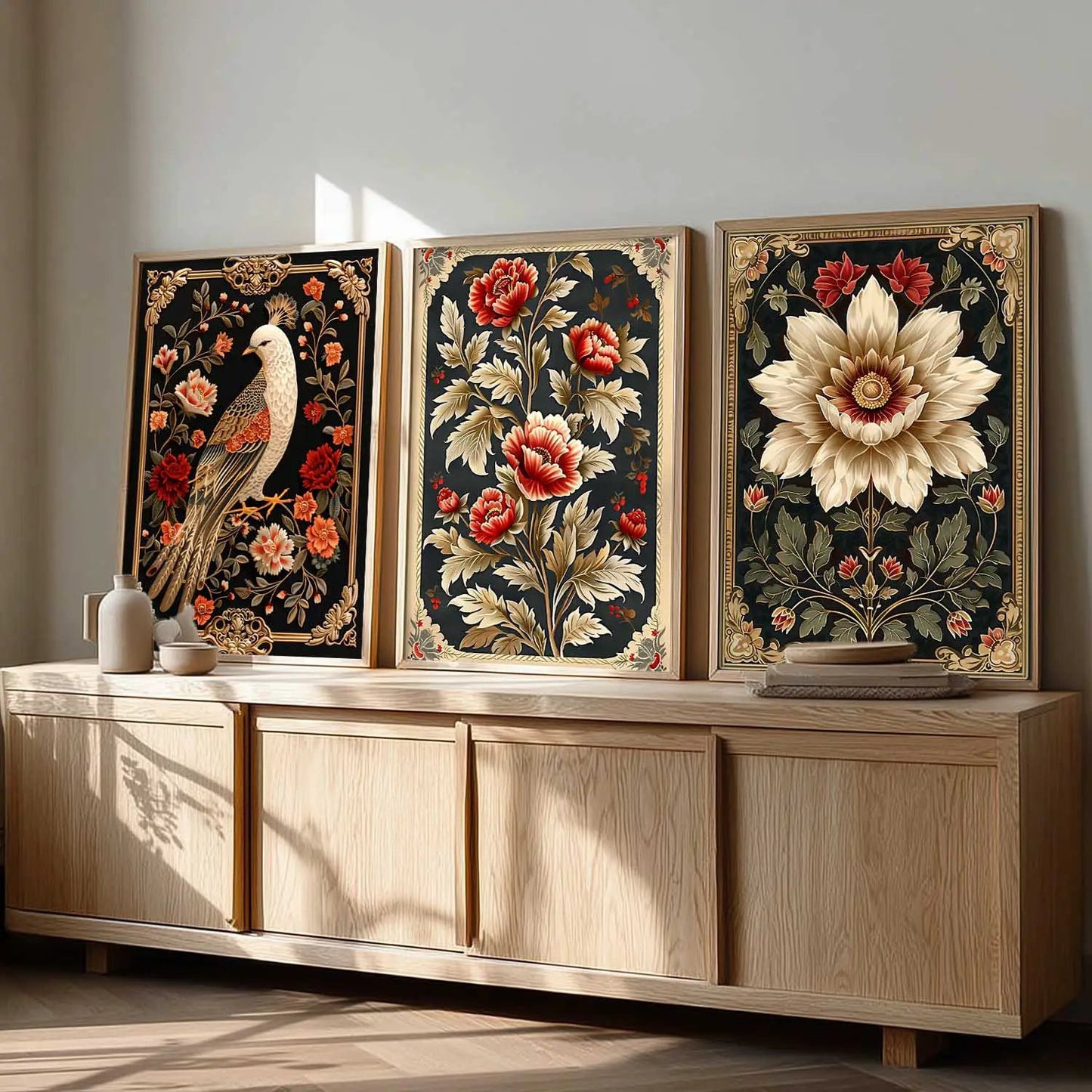 Floral Wall  Art  Paintings for Living Room - Wall Poster With frames