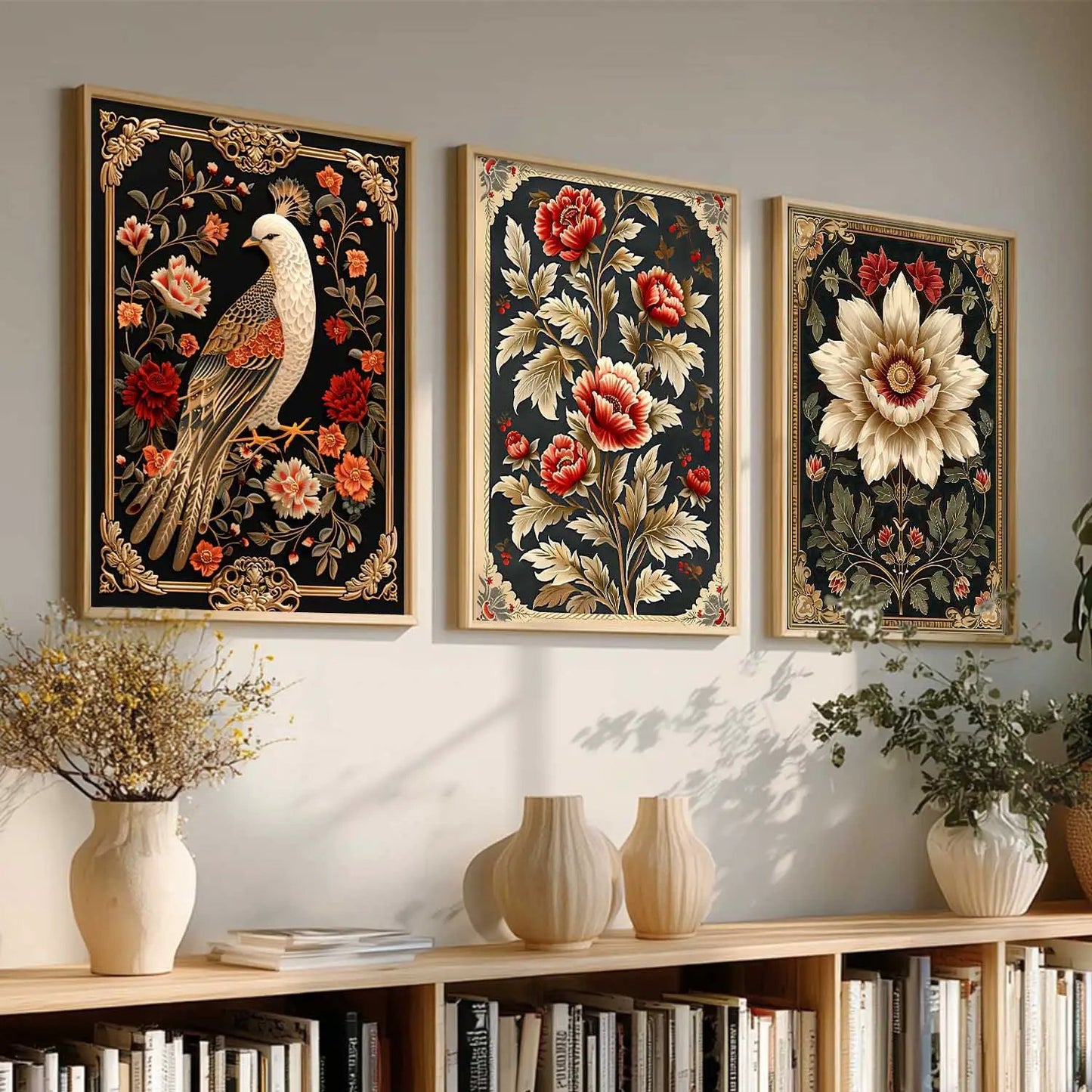 Floral Wall  Art  Paintings for Living Room - Wall Poster With frames
