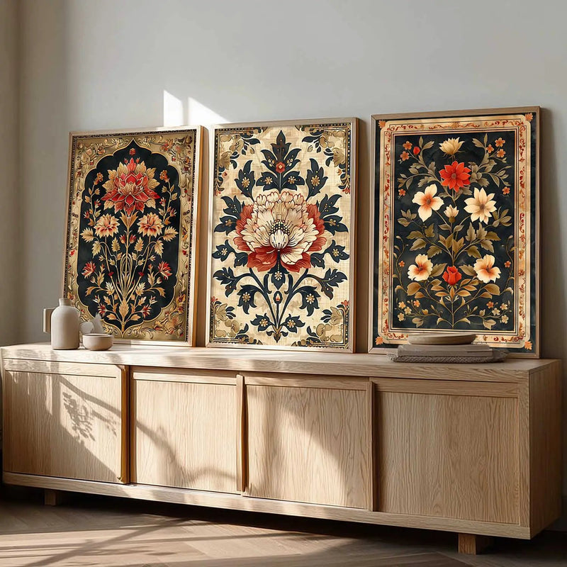 Floral Wall  Art Paintings for Living Room - Wall Poster With frames